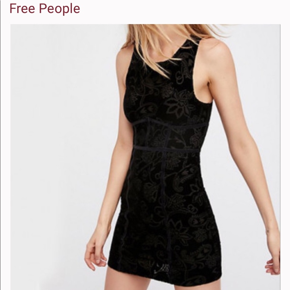 FREE PEOPLE BURNOUT BODYCON DRESS